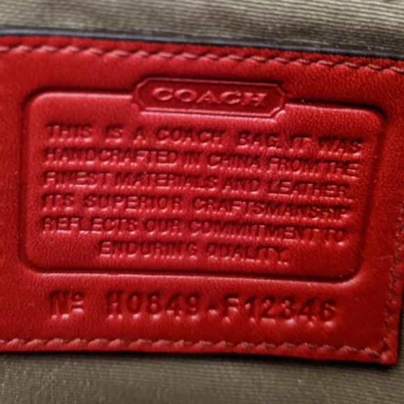 Authentic Coach Miniature Signature Tote F12346 - Picture 5 of 13